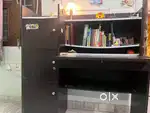 study table with shelf storage