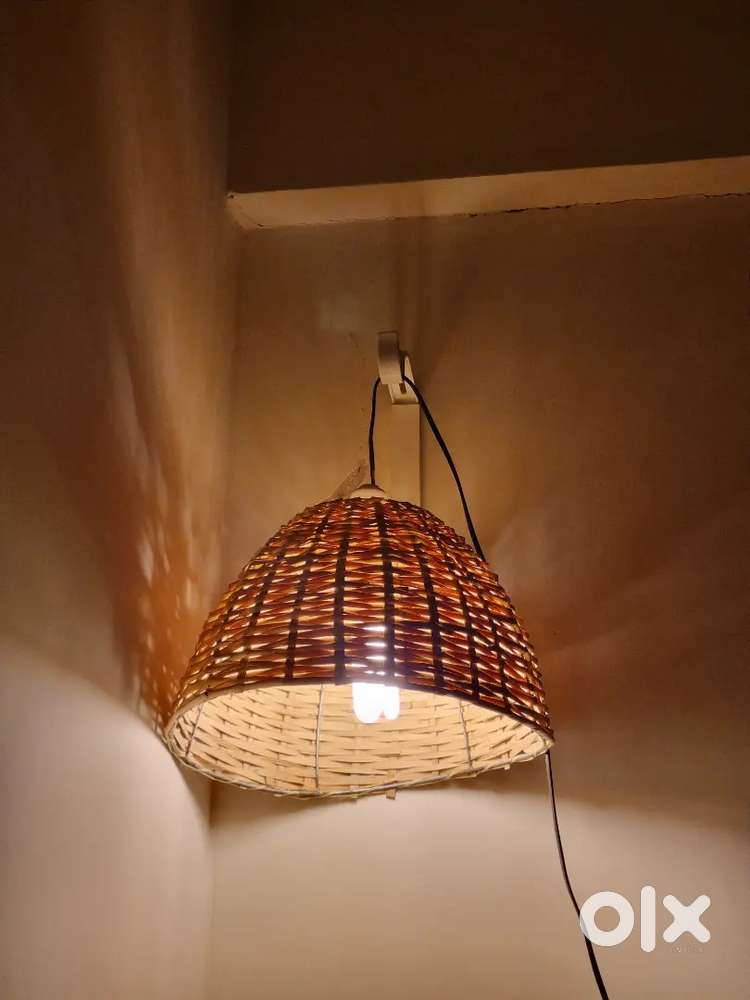 Handcrafted Woven Rattan/Bamboo Wall Lamp