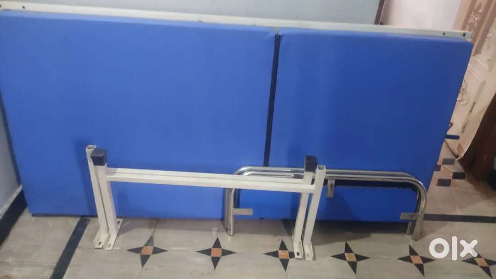 Hospital bed, wheel chair, SS table & Screen