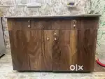 Cash counter and table with drawers..