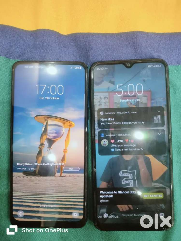 Samsung m12 , Redmi 9aGood condition with charger