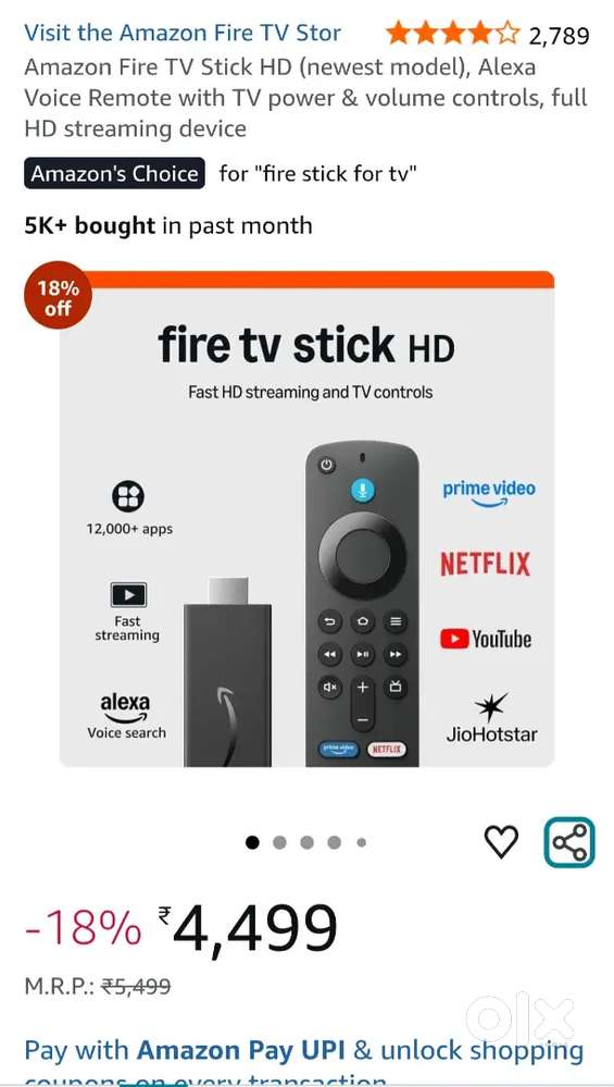 Amazon Fire TV stick HD
