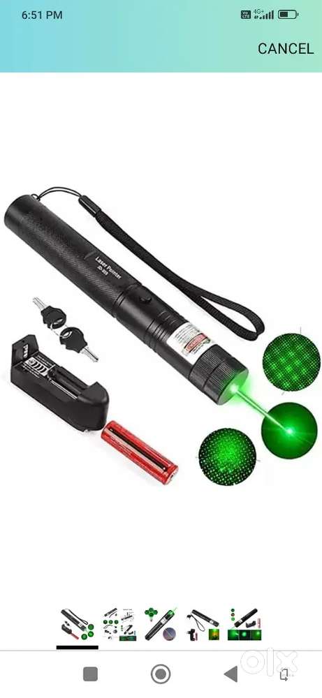 Rechargeable laser light