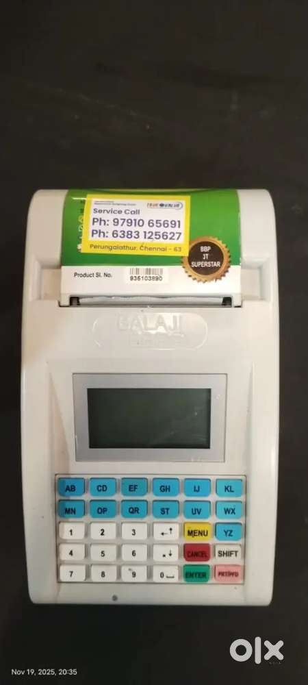 Balaji bill printing machine