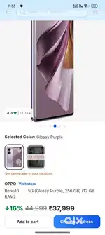 oppo reno 10 5g 12/256