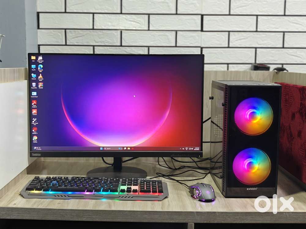 I5 7 th gen L-Series 27 inch FHD IPS Monitor full set in gud condition
