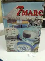 Plastic Dinner set with Namkeen biscuit tray & Bowl