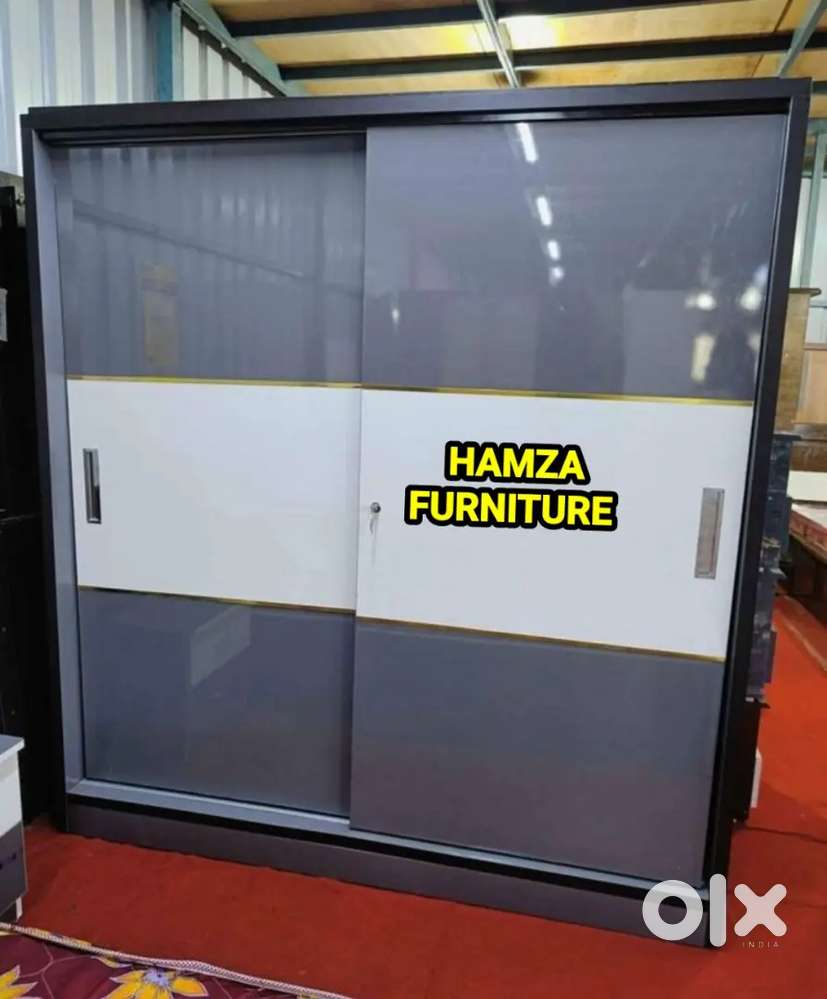HAMZA FURNITURE NEW DESIGNER STYLISH LOOK PLYWOOD SLIDING WARDROBE