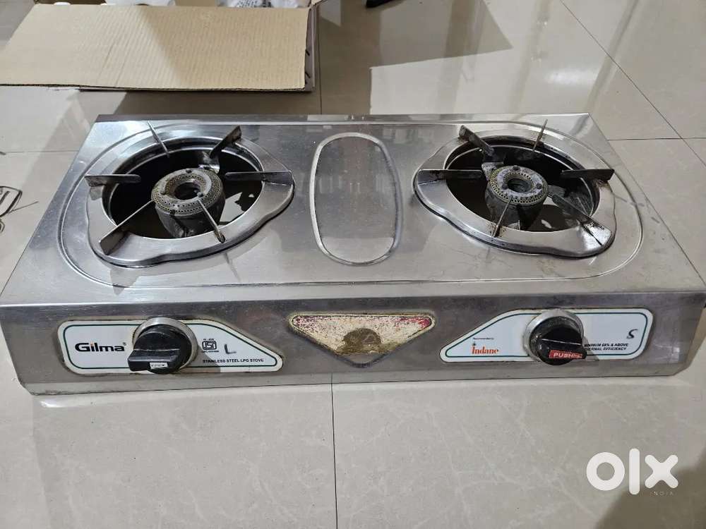 Stainless steel gas stove 2 burner