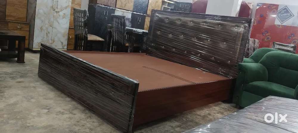 Brand new double cot luxurys style model queen size bed with storage