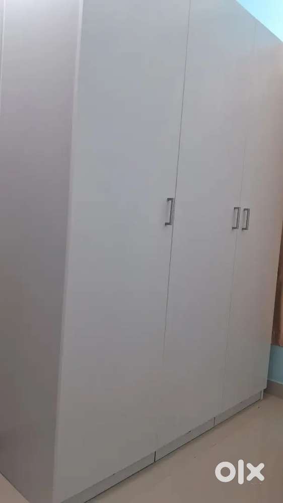 Aesthetic  white Cupboard of three doors