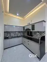 105 gaj main luxury house semi furnished gated society main park face