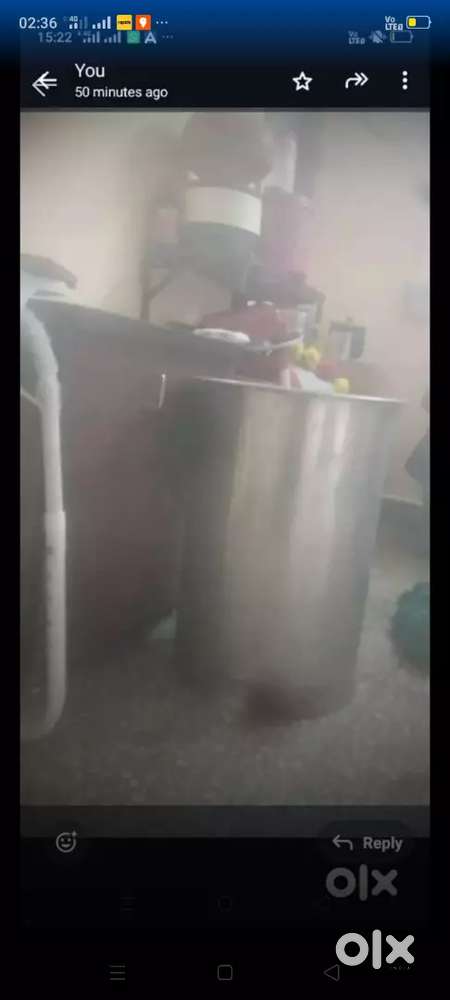 Cupboard an steel water tank