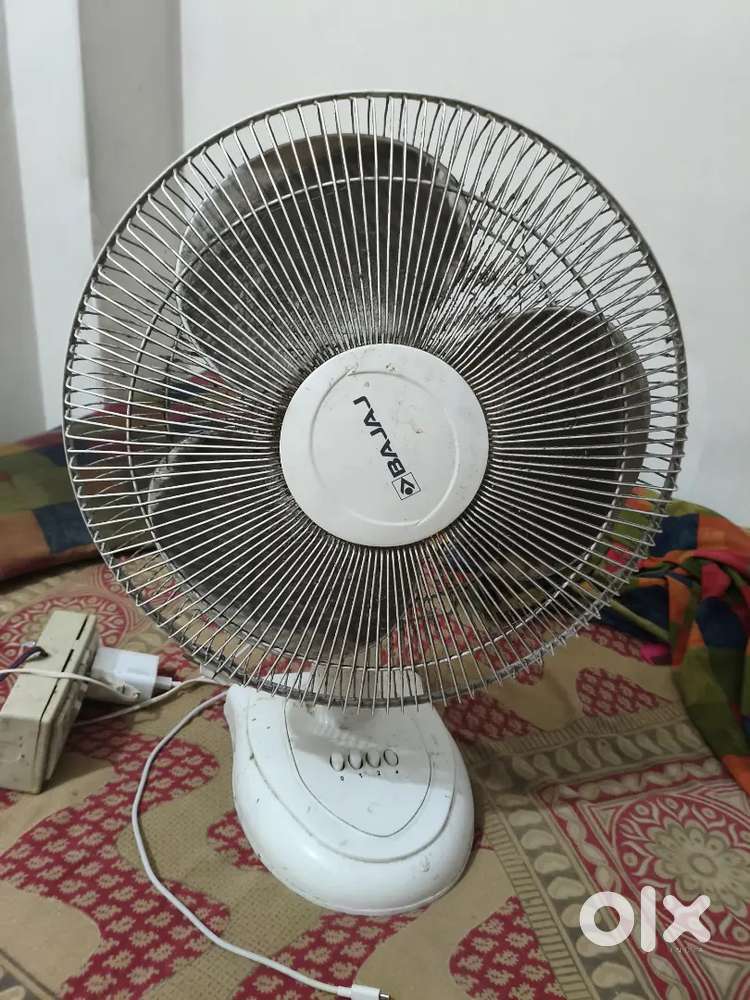 Bajaj table fan -- 3 speed control -- copper motor