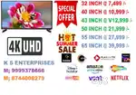 32  INCH SMART LED TV @ 7,499 /-