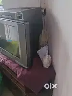 Sony tv old, dish tv, box, remote sathe