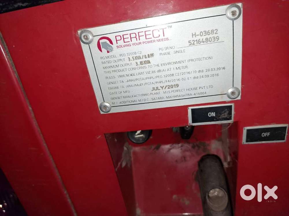 Soundless 3.85kva petrol generator 220v ac