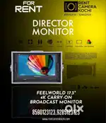 Director's Monitor Available For Rent.External Monitor for Camera.
