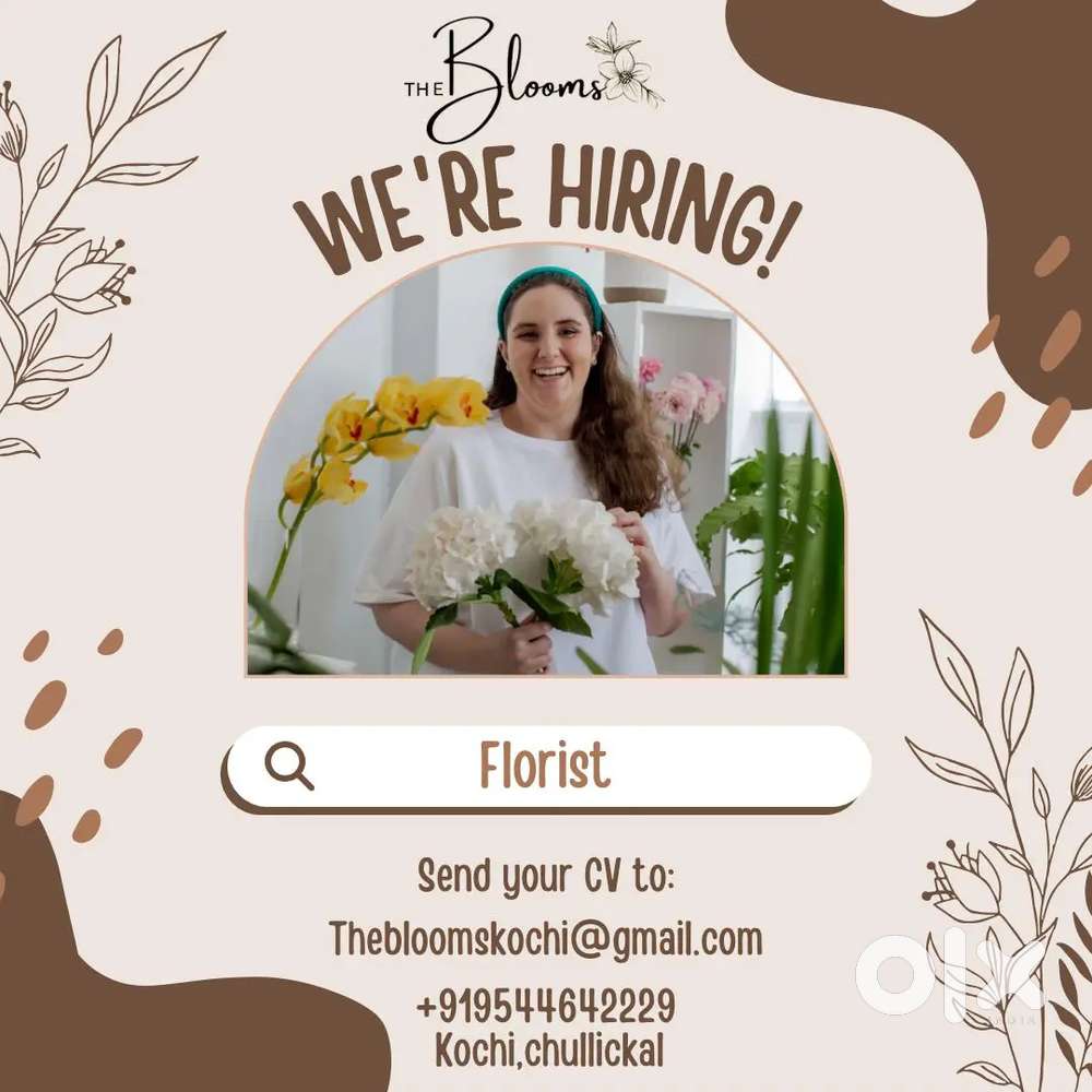 Florist job in kochi