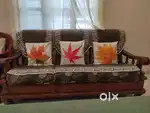 Wooden sofa set