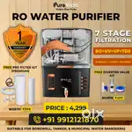 New RO Water Purifier with 7 Stage Filter , RO+UV+UF+TDS, 12L Tank