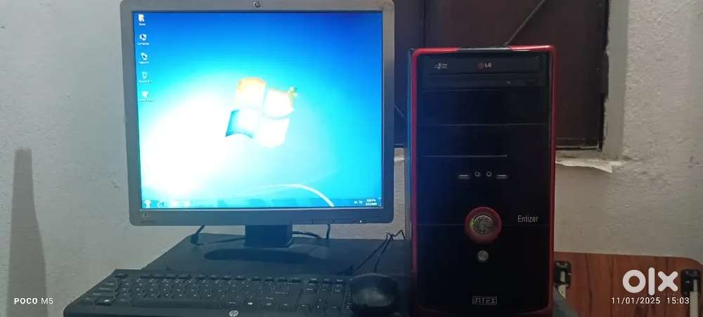 Computer HP Monitor HP Keyboard & Mouse