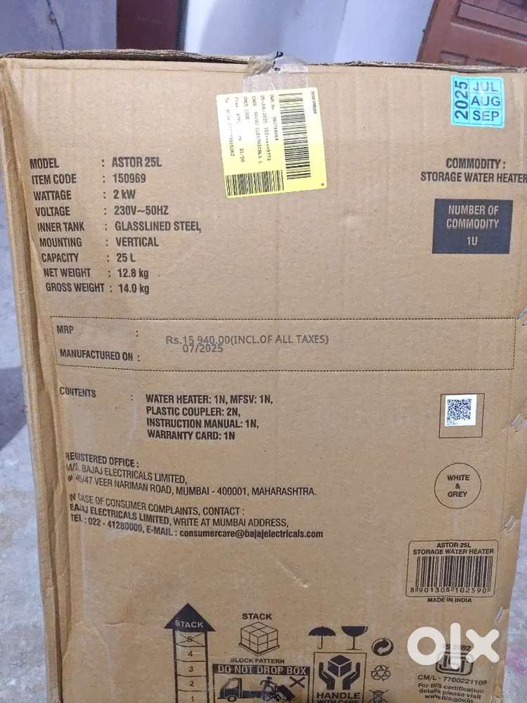 Geyser Bajaj Astor 25 L