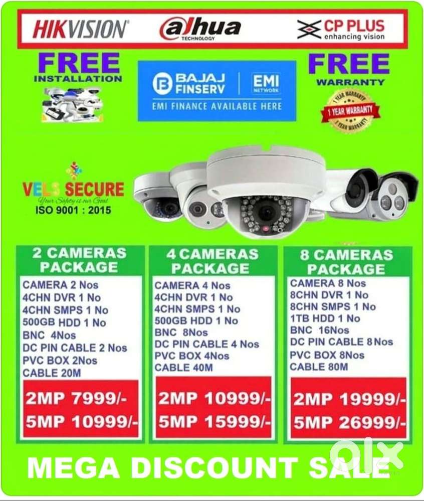 2MP  HIKVISION   CCTV CAMERA   DAY & NIGHT VISION MEGA FESTIV