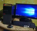 i5 6th generation Lenovo branded Desktop pc monitor computer set