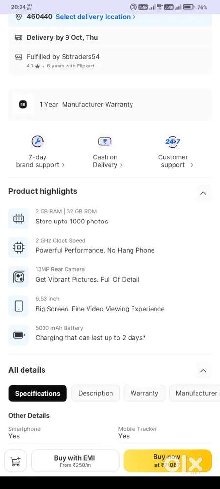Redmi 9A ram 2 rom 32
