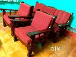 New like Teak Wooden 3+1+1 seater sofa set 1 year old for argent sell
