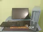 computer hp brand , 19inch monitor,  ssd 256, 4gb ram
