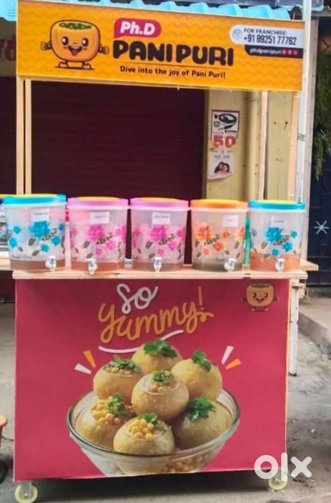 Ph d panipuri cart + battery