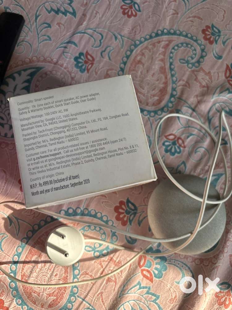 Google home mini speaker new condition, hardly used