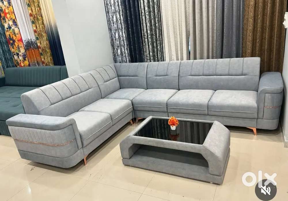 L shape sofa set with beautiful colour and affordable price