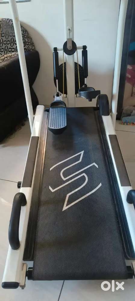 Manual foldable trademill