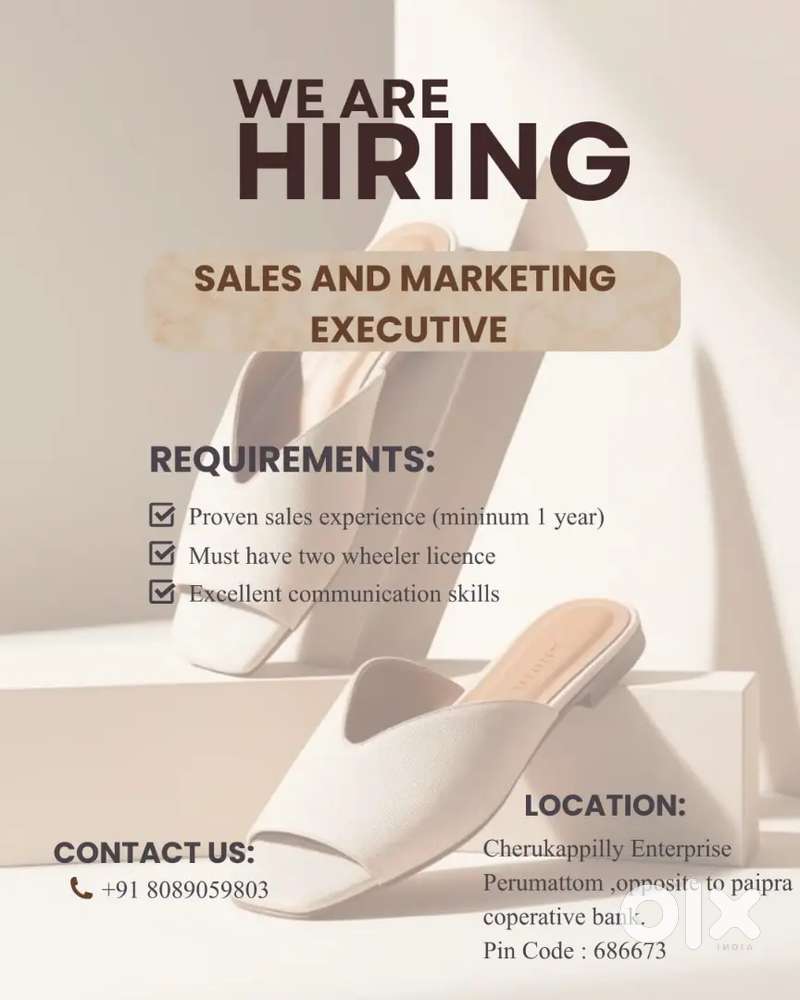 Route Sales man for footwear  distribution  company