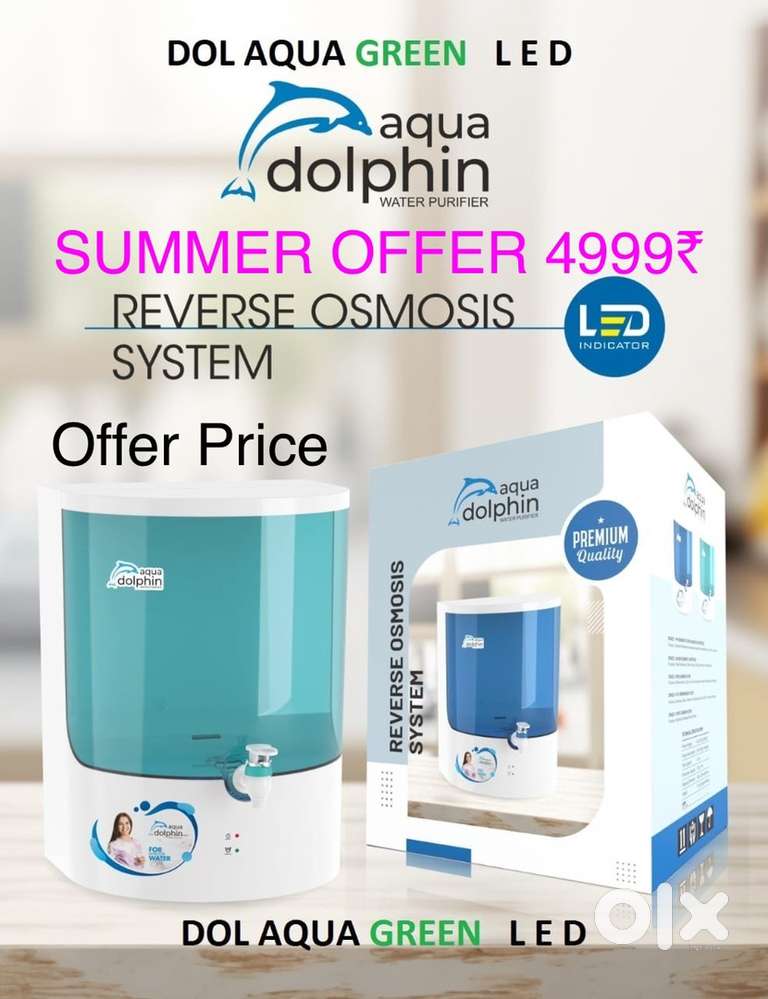 Festival offer ro water purifier dolphin model 4999@