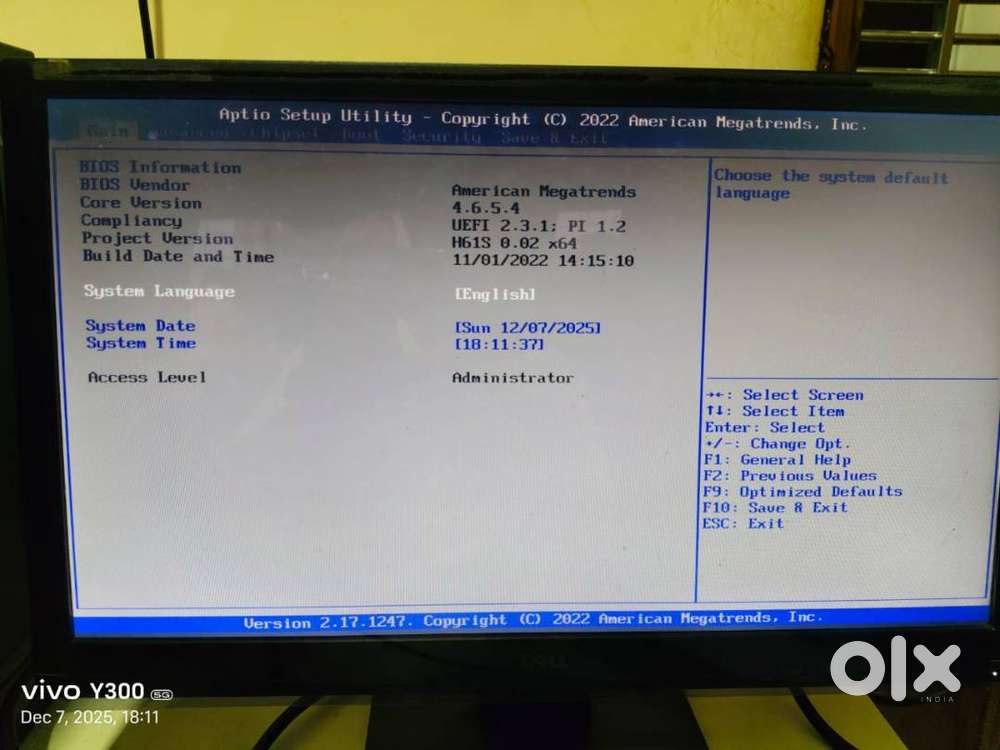Dell Monitor 20 inche