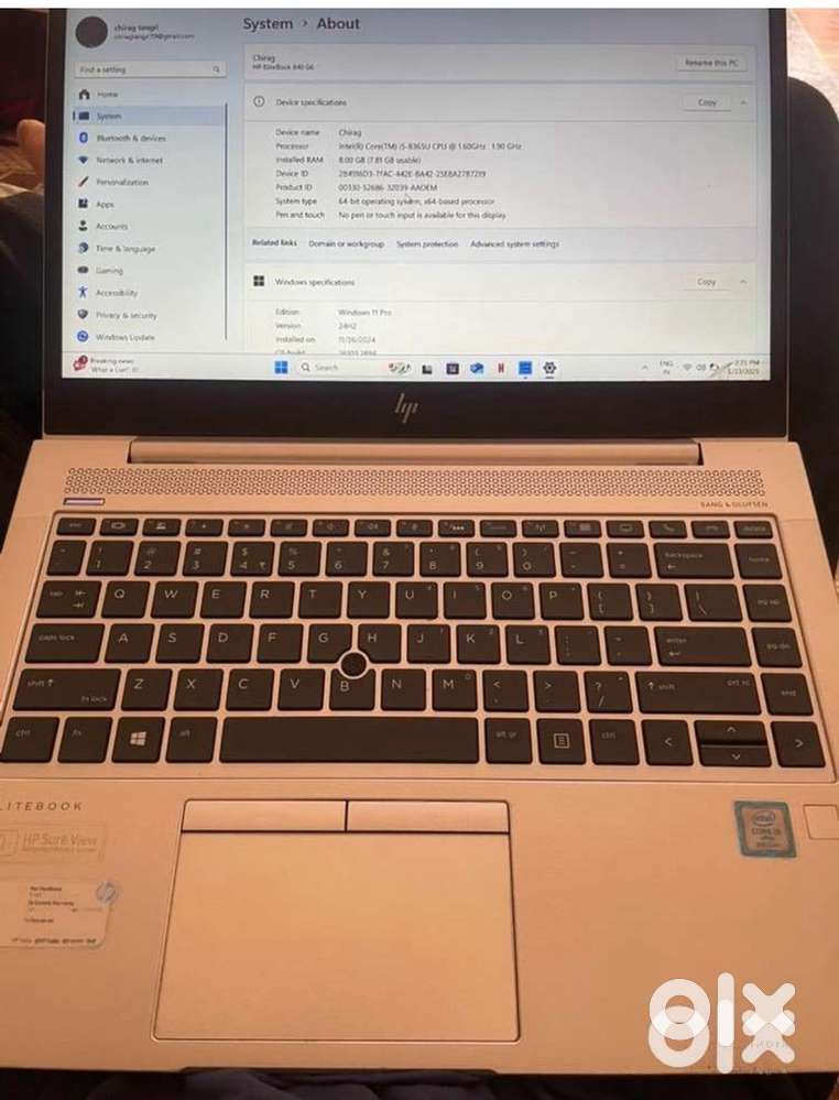 Hp eltebook 840g6