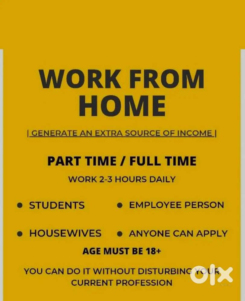 WORK FROM HOME FOR STUDENTS, HOUSEWIFE & JOB PERSON