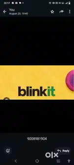 Hiring for Mathur blinkit delivery boy job