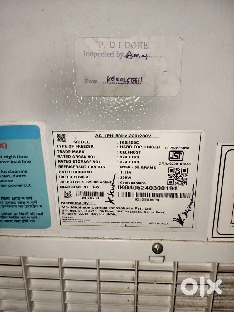 Celfrost 390 litres