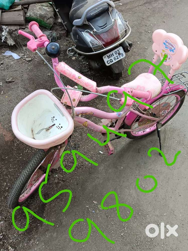 Girl pink colour cycle