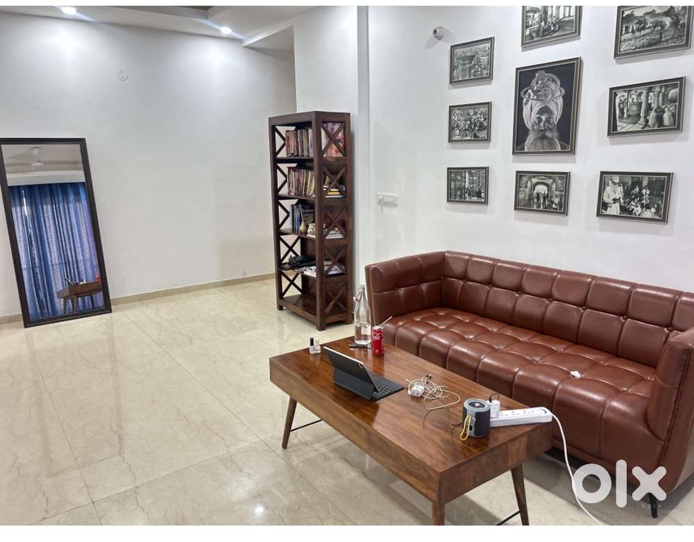 3 seater sofa, 2 seater dining table, book rack, centre table