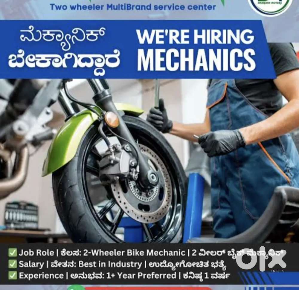 Expert two wheeler mechanics required