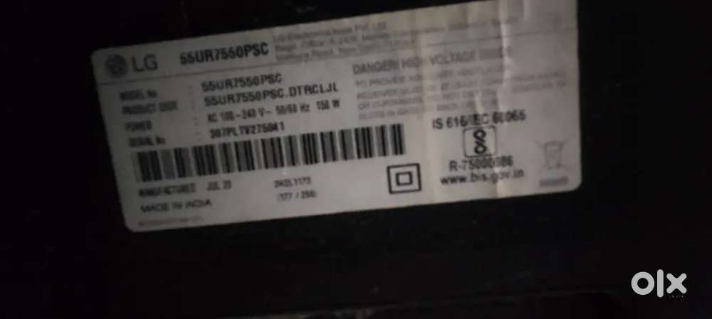 I have lg 55inch 55UR7550PSC i 1 year pehele