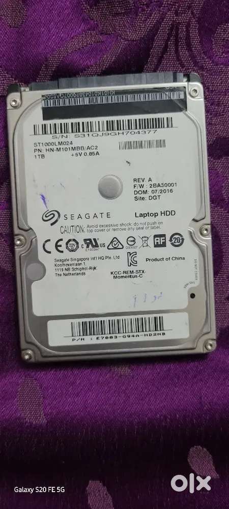 Seagate  1tb Laptop hdd