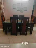 Dinning Table with 6 chairs (3 ft X 6ft size)