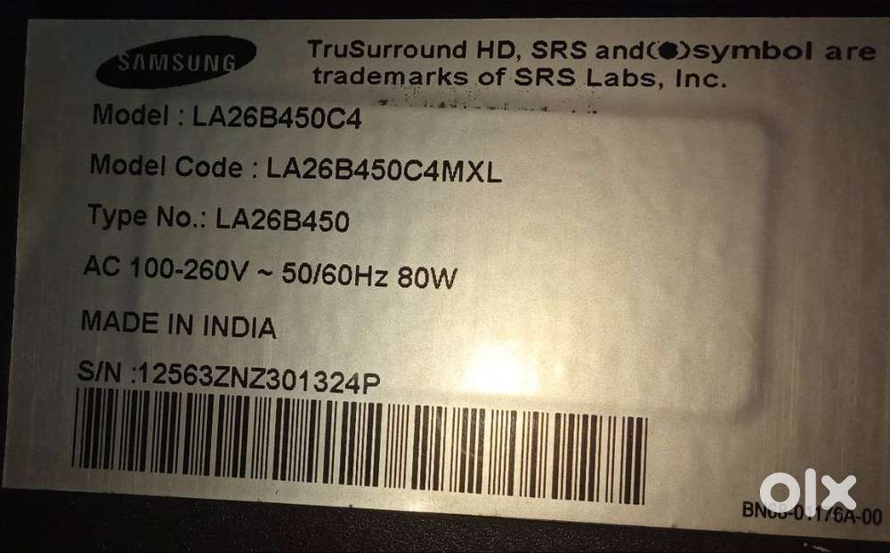 Samsung LCD Tv 26 inch NORMAL/ NOT Smart & 290l5r Hitachi Refrigerator